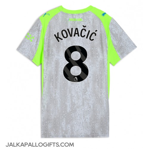 Manchester City Mateo Kovacic #8 Kolmaspaita Naiset 2025-26 Lyhythihainen Manchester City Mateo Kovacic #8 Kolmaspaita Naiset 2025-26 Lyhythihainen